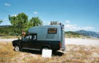 A truck camper